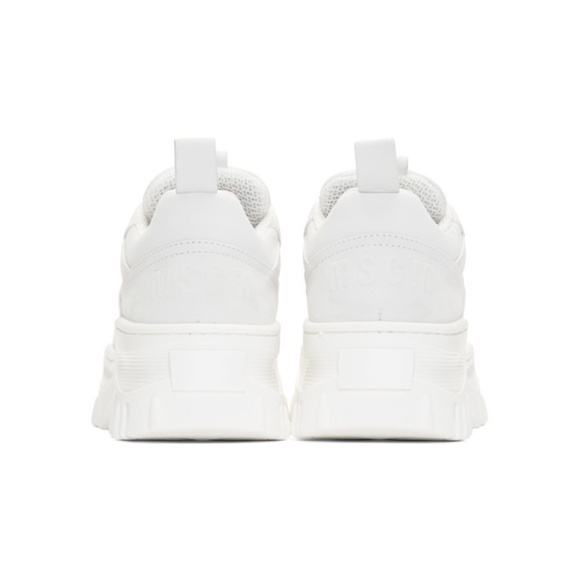MSGM White Tractor Trek Sneakers - Picture 3 of 9